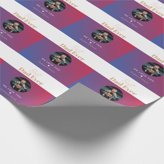 Beste vader ooit cadeaupapier (Hoek)