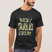 Beste vader ooit Camo Vaderdag Special Greatest D T-shirt (Voorkant)