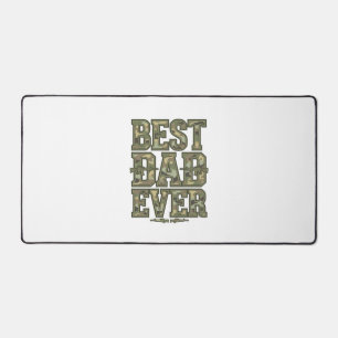 Beste Vader Ooit Camo Vintage Gravure Ontwerp_1 Bureaumat