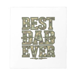 Beste Vader Ooit Camo Vintage Gravure Ontwerp_1 Notitieblok