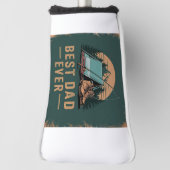 Beste vader ooit camping ontwerp golfheadcover (Draai 90)