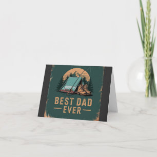 Beste vader ooit camping ontwerp kaart
