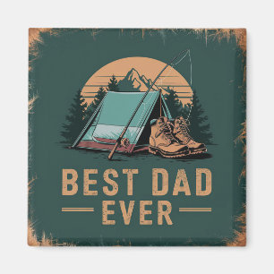 Beste vader ooit camping ontwerp magneet