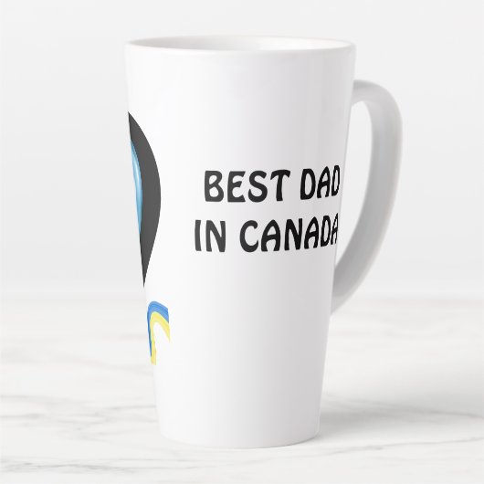 Beste vader ooit Canada's Top Father Latte Mok (Rechterhoek)