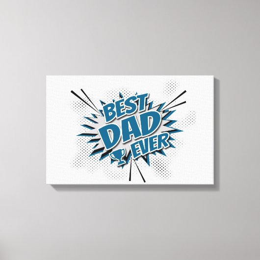 Beste vader ooit canvas afdruk (Voorkant)