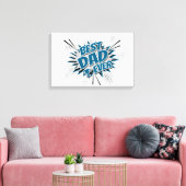 Beste vader ooit canvas afdruk (Insitu (Woonkamer))
