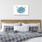 Beste vader ooit canvas afdruk (Insitu (Slaapkamer))