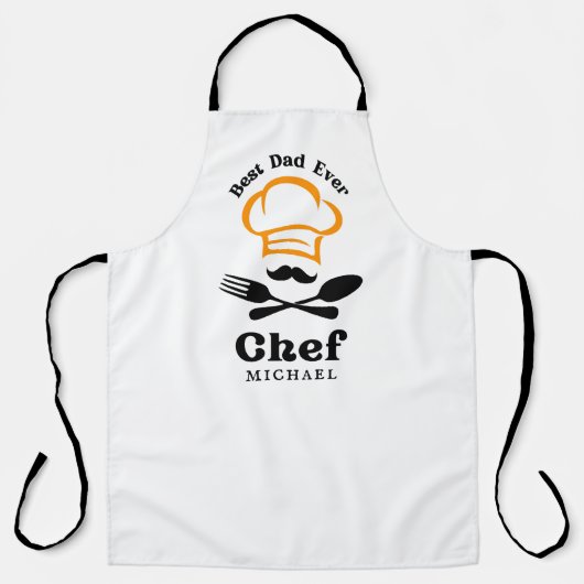 Beste vader ooit | Chef Pet lepel & vork Schort (Voorkant)
