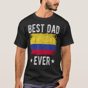 Beste vader ooit Colombia Vlag Beste Colombiaanse T-shirt