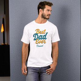 Beste vader ooit | Cool Gepersonaliseerde Vaderdag T-shirt