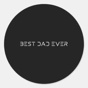 Beste vader ooit - Cool Modern futuristische vader Ronde Sticker