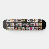 Beste vader ooit Cool Trendy Instagram Foto Collag Persoonlijk Skateboard (Horizontaal)
