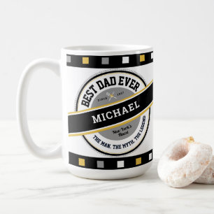 Beste vader ooit Cool Vaderdag gepersonaliseerde m Koffiemok
