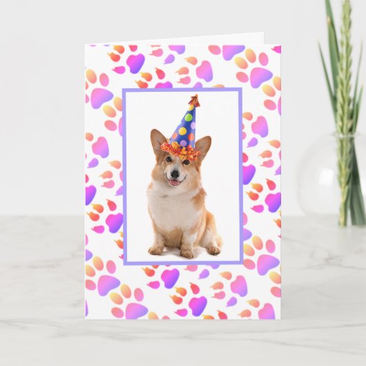 Beste vader ooit Corgi verjaardag Feestdagen Kaart (Voorkant)
