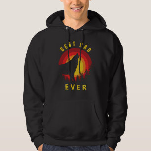"Beste vader ooit" Coyote Wolf Sunrise Hoodie