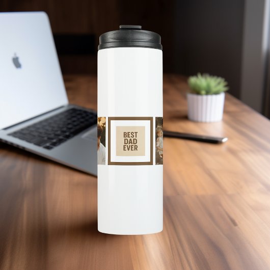 Beste vader ooit | Custom Photo Gift voor Vaderdag Thermosbeker