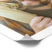 Beste vader ooit Cute Cool Modern Trendy Fathers D Poster (Hoek)