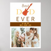 Beste vader ooit Cute Cool Modern Trendy Fathers D Poster (Voorkant)