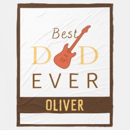 Beste vader ooit Cute Cool Modern Trendy Vaderdag Fleece Deken