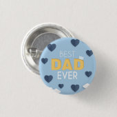 Beste vader ooit, Cute Vaderdag Ronde Button 3,2 Cm (Voorkant /achterkant)