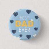 Beste vader ooit, Cute Vaderdag Ronde Button 3,2 Cm (Voorkant)