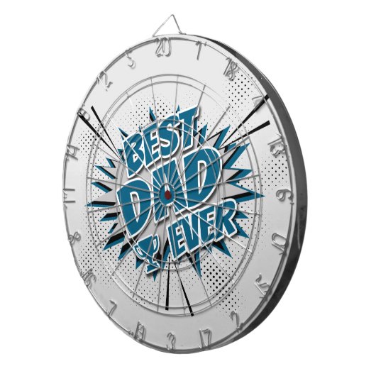 Beste vader ooit dartbord (Voorkant Rechts)