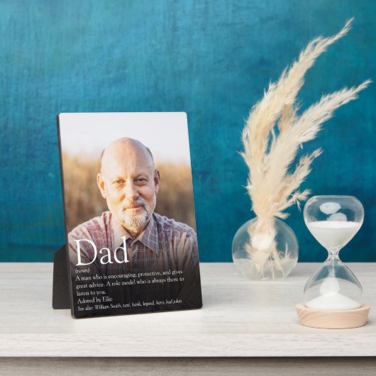 Beste vader ooit Definitie Foto Jigzaag Puzzle Fotoplaat (Zijkant)