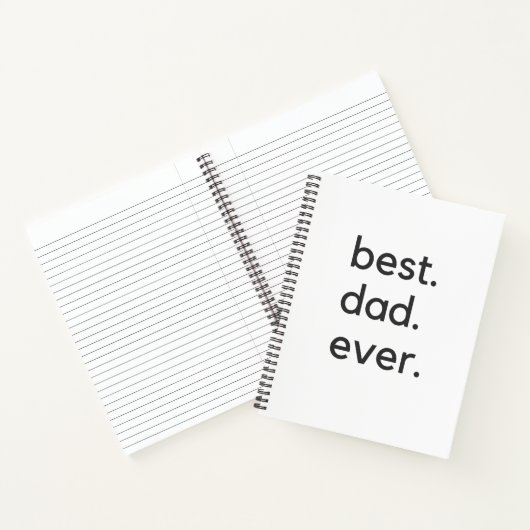 beste vader ooit donker notitieboek (Binnen)