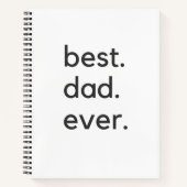 beste vader ooit donker notitieboek (Voorkant)