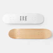 beste vader ooit donker persoonlijk skateboard (Horizontaal)