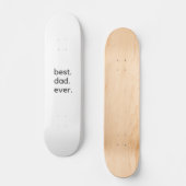 beste vader ooit donker persoonlijk skateboard (Voorkant)