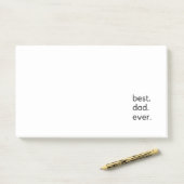 beste vader ooit donker post-it® notes (Op bureau)