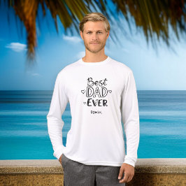 Beste vader ooit | Doodle Script Vaderdag Gift Tri-Blend Shirt