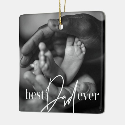 Beste vader ooit een moderne, eenvoudige elegante  keramisch ornament (Links)