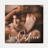 Beste vader ooit een moderne, eenvoudige elegante  magneet (Voorkant)