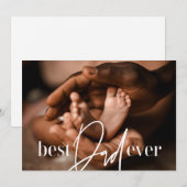 Beste vader ooit een moderne, eenvoudige elegante  notitiekaartje (Voorkant / Achterkant)