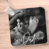 Beste vader ooit een moderne, eenvoudige elegante sleutelhanger