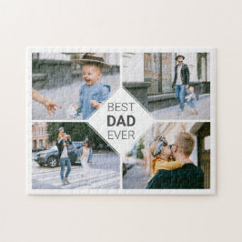 Beste vader ooit Eenvoudig Moderne Foto Collage Legpuzzel