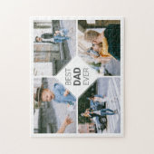Beste vader ooit Eenvoudig Moderne Foto Collage Legpuzzel (Verticaal)