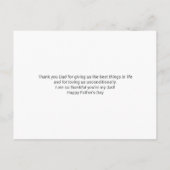 Beste vader ooit Eenvoudige Foto Collage Fathers D Aankondigingskaart (Achterkant)