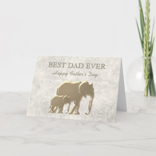 Beste vader ooit, Elegant Vaderdag Feestdagen Kaart (Voorkant)