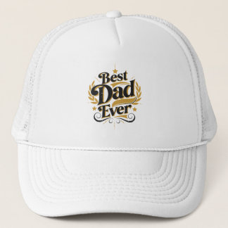 Beste Vader Ooit - Elegante Gouden & Navy Blauwe T Trucker Pet