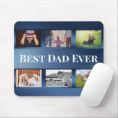Beste vader ooit familie foto collage Muismat (Met muis)