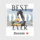 Beste vader ooit familie Kinder vaders foto Sticker (Vel)