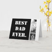 BESTE VADER OOIT Familiefoto Collage Vaderdag Kaart (Gele Bloem)