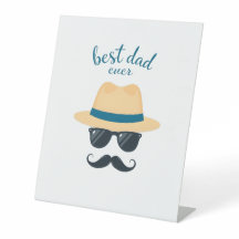 Beste vader ooit Fedora, zonnebril en klassieke va