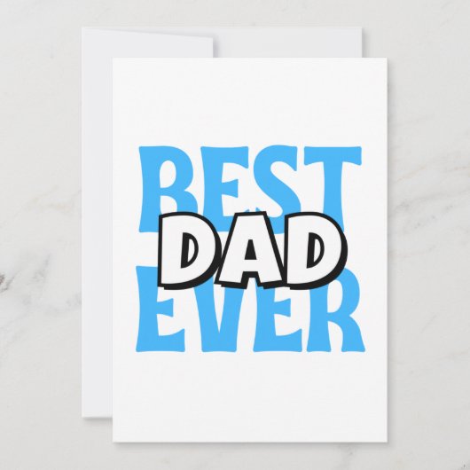 Beste vader ooit feestdagenkaart (Voorkant)