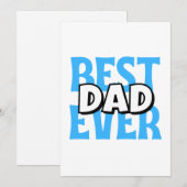 Beste vader ooit feestdagenkaart (Voorkant / Achterkant)