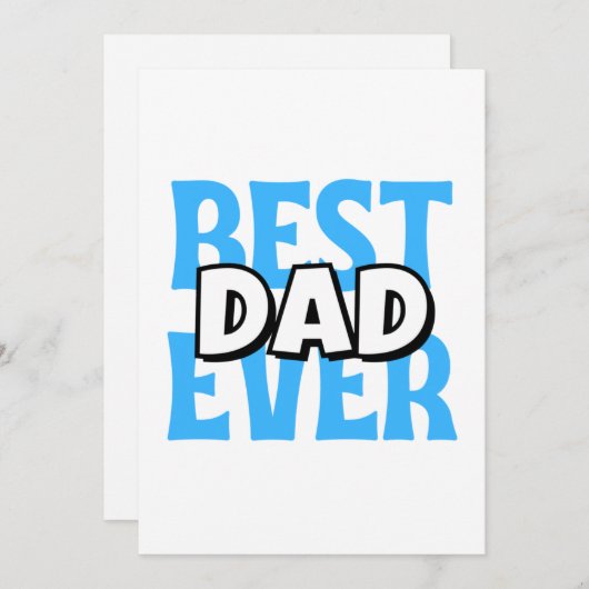 Beste vader ooit feestdagenkaart (Voorkant / Achterkant)
