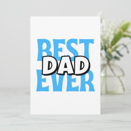 Beste vader ooit feestdagenkaart (Staand voorkant)
